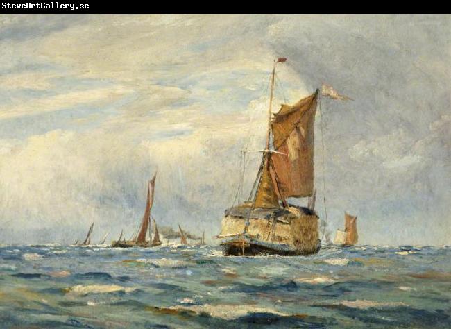 William Lionel Wyllie A Breezy Day on the Medway, Kent